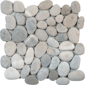Mix GreyBeige Rectified Matte Pebble Interlocking - stone tile